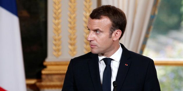 Emmanuel Macron à l'Élysée le 24