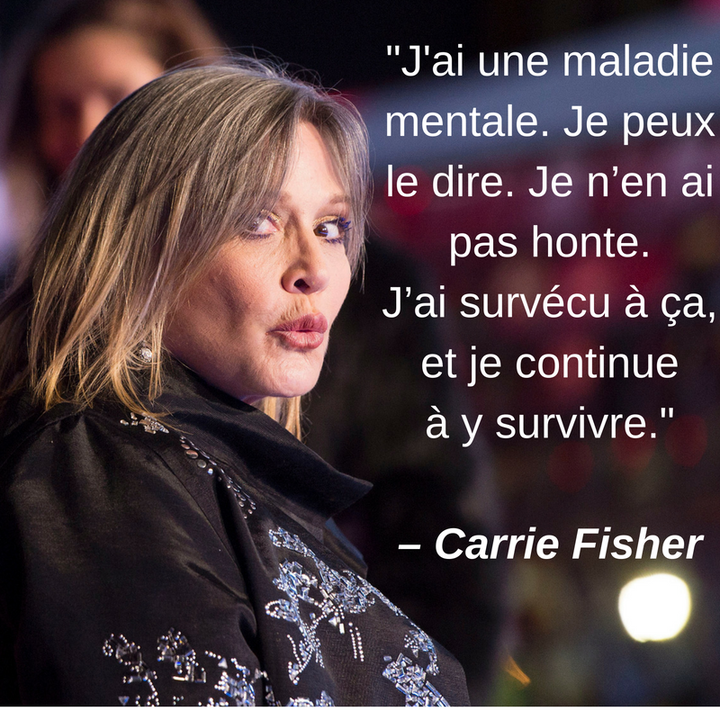 Il Faut Se Souvenir Que Carrie Fisher Etait Une Pionniere Et Une Championne De La Cause Des Maladies Mentales Le Huffington Post Life