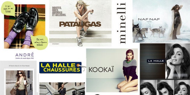 André, Kookaï, Chevignon, La Halle, Naf Naf, Pataugas les André, Kookaï, Chevignon, La Halle, Naf Naf, Pataugas les