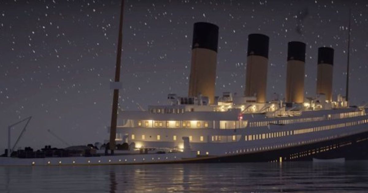 Video Regardez Le Naufrage Du Titanic En Temps Reel Avec Cette Reconstitution 3d Le Huffpost