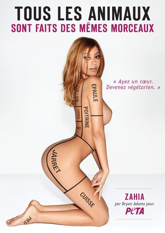 PHOTO. Zahia Dehar nue pour une campagne pro-végétarienne de la