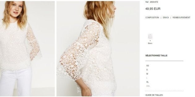 zara grande taille
