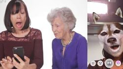 Ces grand-mères essayent les filtres Snapchat pour la première
