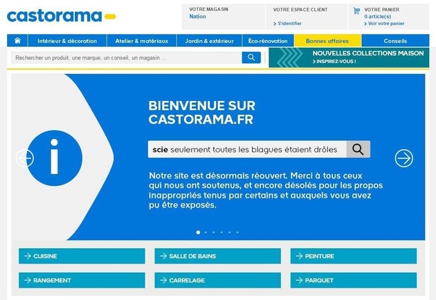 Télécharger gratuitement Images Apres Le Bad Buzz Castorama A Rouvert Son Site Internet Avec Une dernière salutations