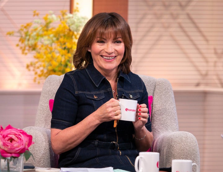 Lorraine Kelly playing the part of Lorraine Kelly on ITV's 'Lorraine'