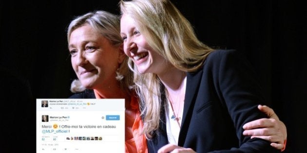 L Anniversaire De Marion Marechal Le Pen Argument De Mobilisation En Pleine Campagne Le Huffpost