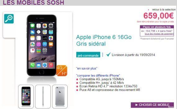 iPhone 6 - Orange, Free, SFR, Bouygues : quel opérateur le propose au meilleur prix (avec et sans
