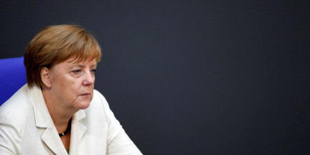 German Chancellor Angela Merkel attends a debate on the consequences of the Brexit vote at the lower...