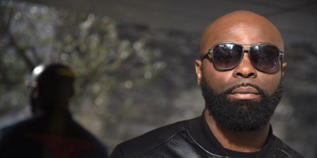 TO GO WITH STORY BY ANTHONY LUCAS French singer Kaaris poses in Paris on March 25, 2015. AFP PHOTO /...