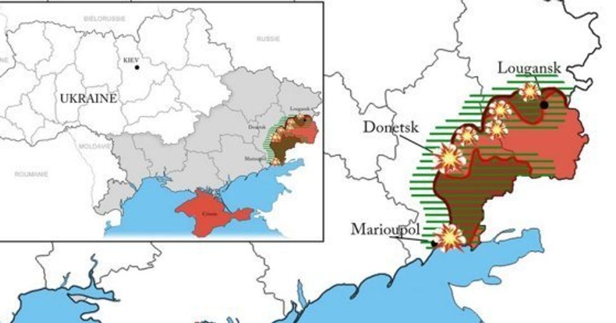 CARTE INTERACTIVE. Guerre en Ukraine: quelle situation dans l&#39;Est après un  an de conflit? | Le HuffPost