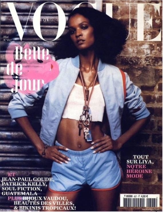 Liya Kebede est la première mannequin noire en couverture de Vogue