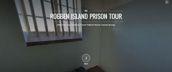 Google propose une visite virtuelle de la prison de Nelson