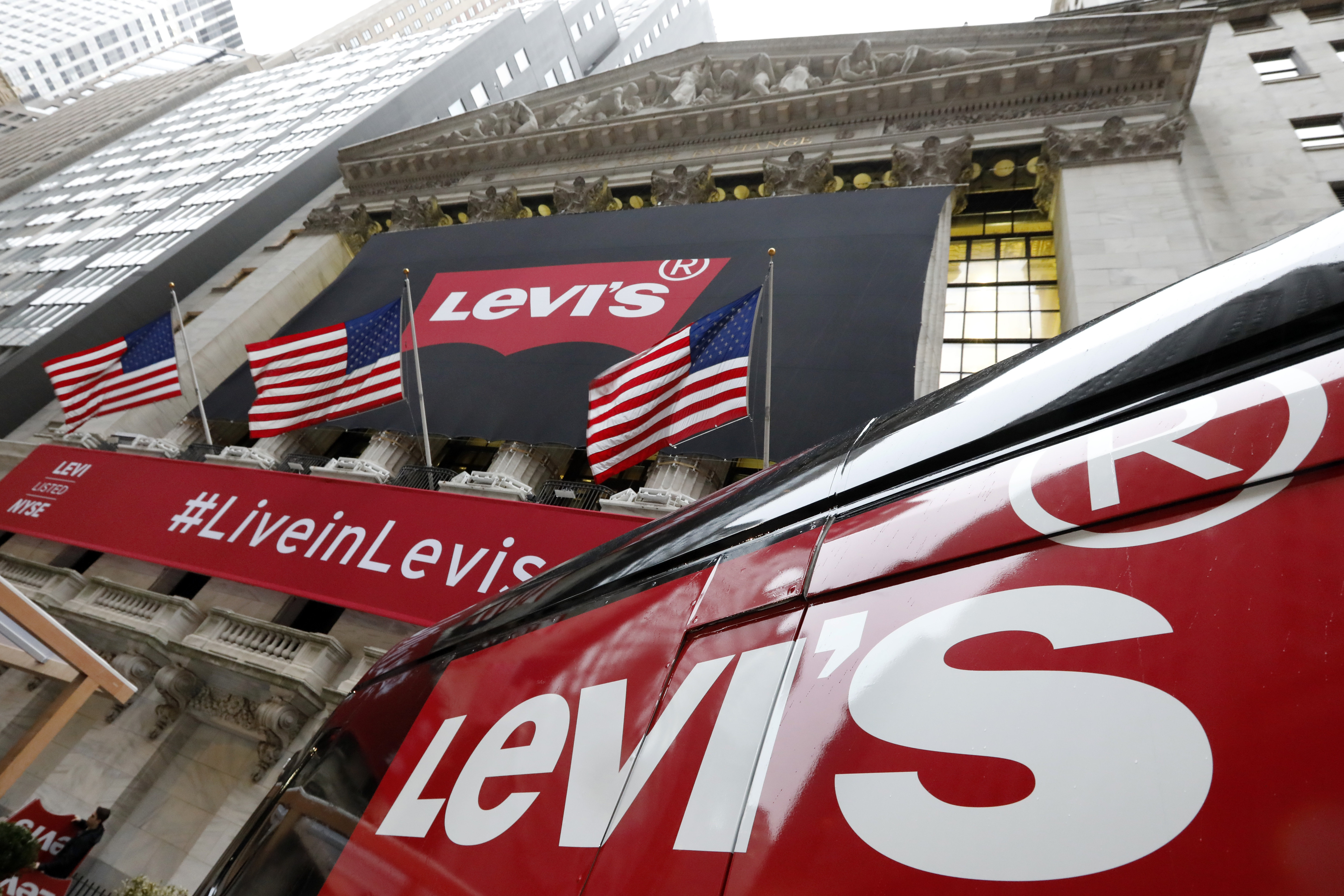 Levi Strauss returns to public shares priced at $17
