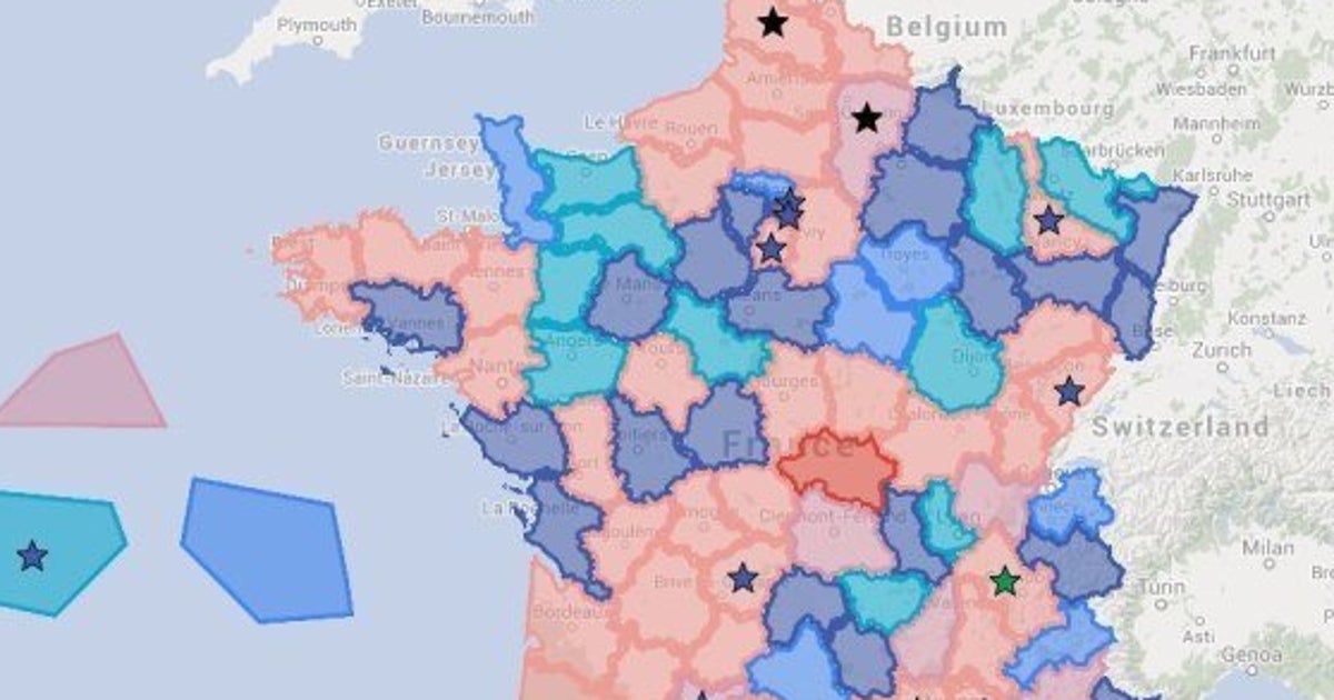 Elections départementales 2015 la carte des 15 départements
