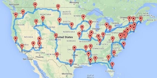 Voyage Aux États-Unis : Le "road Trip" Idéal Calculé Par Un Ordinateur ...