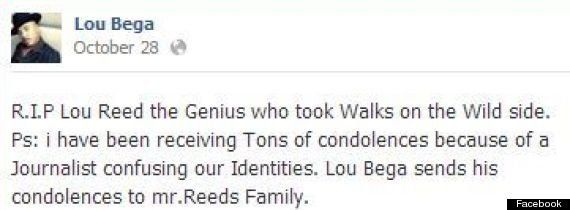 Mort de Lou Reed : des fans adressent leurs condoléances à Lou
