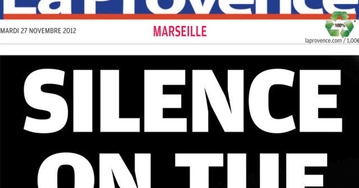 La Une de la Provence sur Marseille "Silence on tue"  Le HuffPost