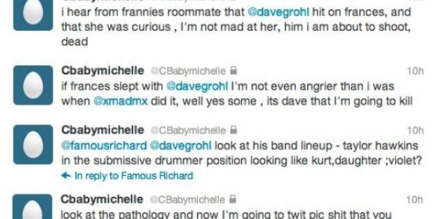 Courtney Love dérape sur Twitter et accuse Dave Grohl d'avoir couché avec sa fille Frances Bean