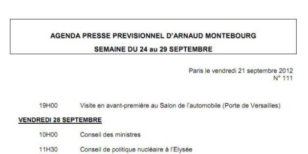 Salon de l'auto: des salariés de PSA et Ford manifestent pour l'ouverture, Arnaud Montebourg