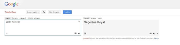 Ségolène Royal victime d'un problème de traduction sur Google Translate