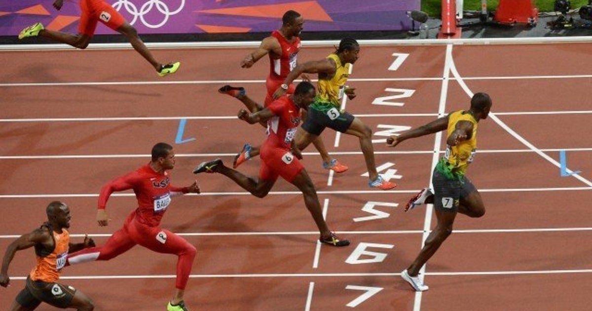 VID O Usain Bolt champion olympique du 100  m  aux JO de 