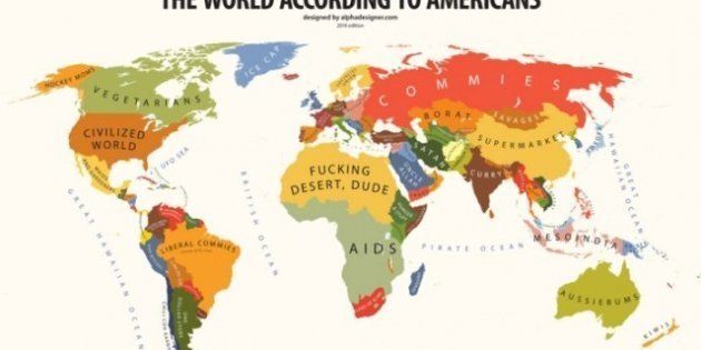 Top 10 Des Cartes Du Monde Selon Les Americains En Images Le Huffpost