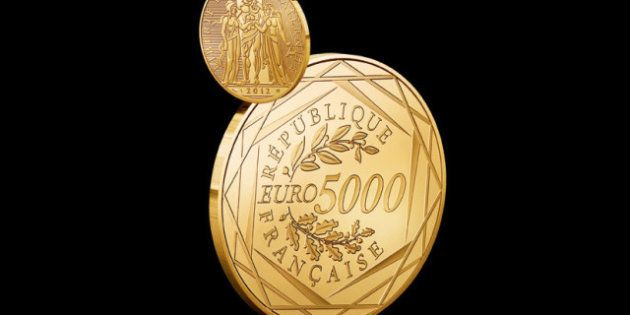 Une pièce en or de 5000 euros et une de 100 euros en argent lancées par la Monnaie de