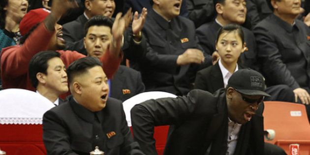 Kim Jong-Un et Dennis Rodman ont assisté ensemble à un match de basket à