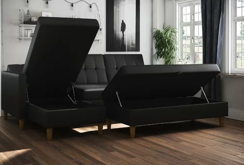 Sofa with deals storage underneath