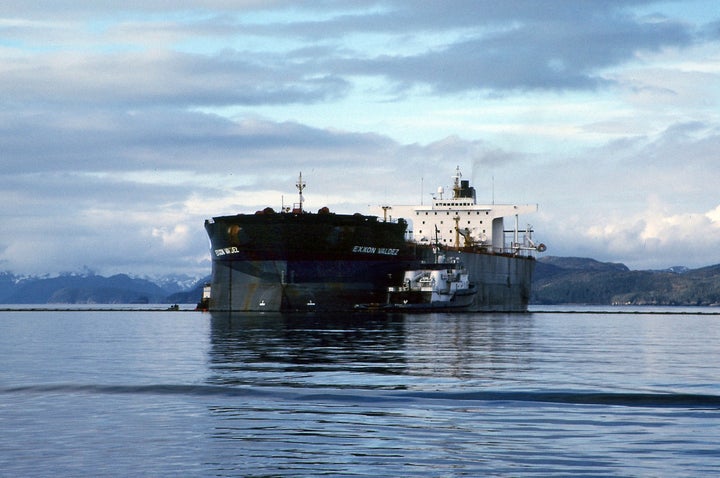 <p>On March 24, 1989, Exxon Valdez ran aground on Bligh Reef in Alaska’s Prince William Sound, spilling an estimated 11 million gallons of crude oil into the Gulf of Alaska.</p>