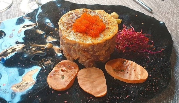 Tartar de at&uacute;n, de Los Montes de Galicia, en