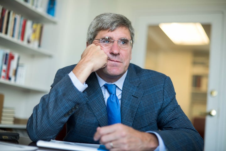 Stephen Moore of The Heritage Foundation in his Washington office in August 2016.