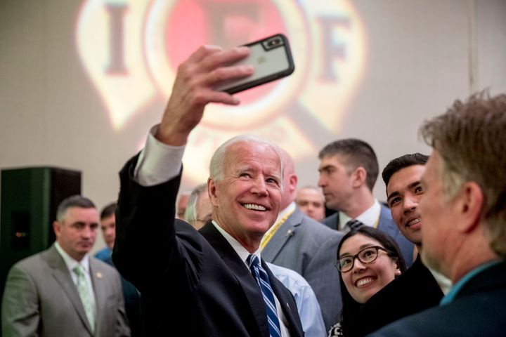 Former Vice President Joe Biden is getting more positive attention than declared Democratic presidential candidates are.