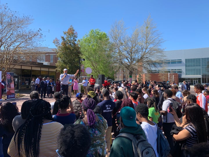 O'Rourke holds a town hall at South Carolina State University in Orangeburg.