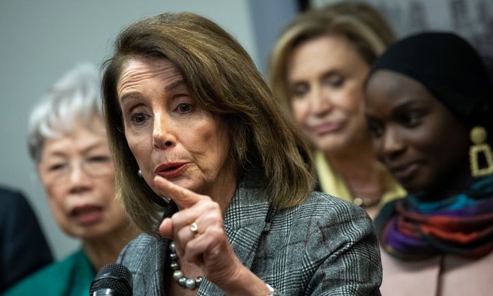 House Speaker Nancy Pelosi says Democrats will fight for transparency in the release of special counsel Robert Mueller's findings.