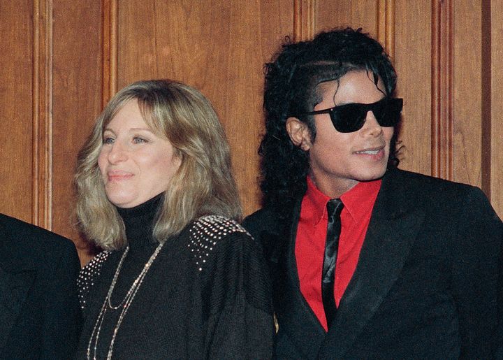 Barbara with Michael Jackson in 1986
