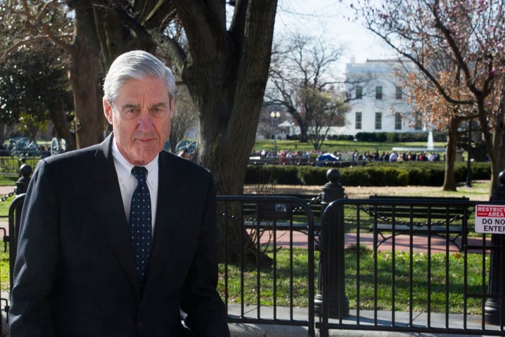 Special Counsel Robert Mueller walks past the White House, after attending St. John's Episcopal Church for morning services, Sunday, March 24, 2019 in Washington. 