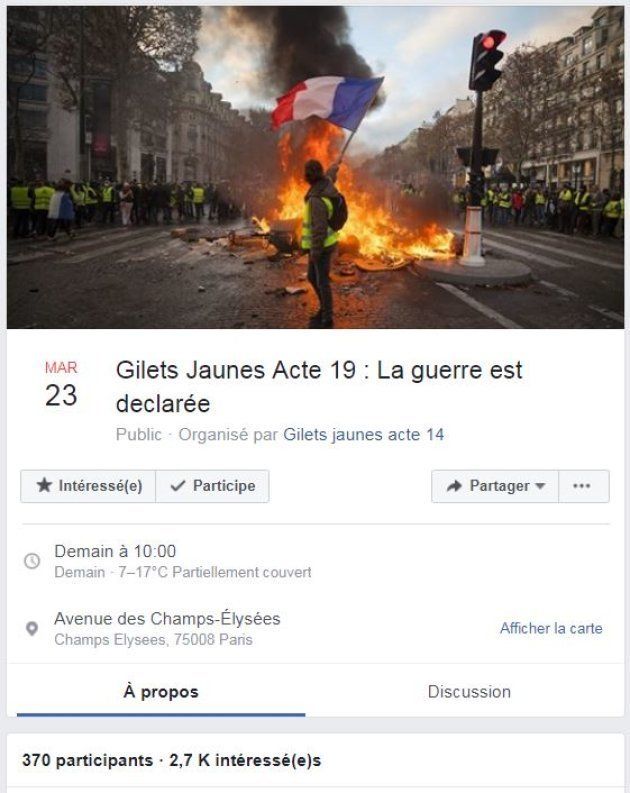 Acte 19 Ce Que Prévoient Les Gilets Jaunes Samedi 23 Mars