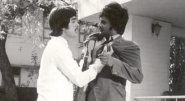 Kamal Haasan and Rajinikanth in 'Apoorva