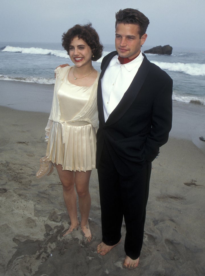 Brittany Murphy and Justin Walker at the premiere of "Clueless" in 1995. 