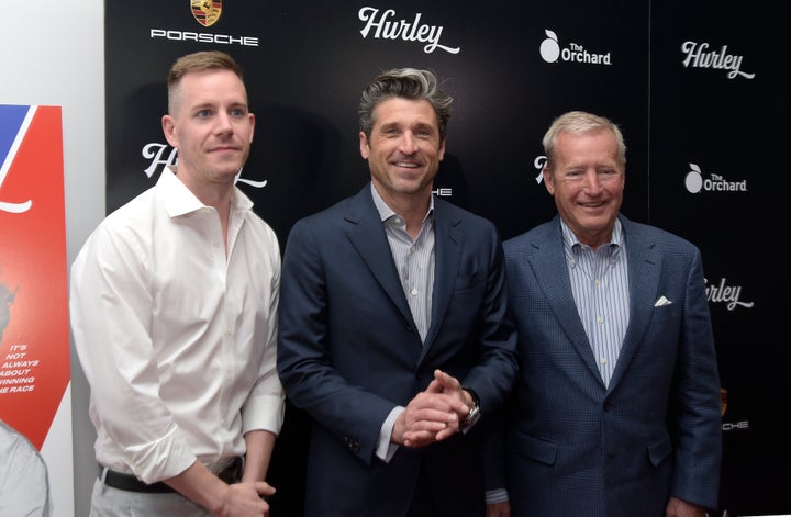 "Hurley" director Derek Dodge, executive producer Patrick Dempsey and race car driver Hurley Haywood.