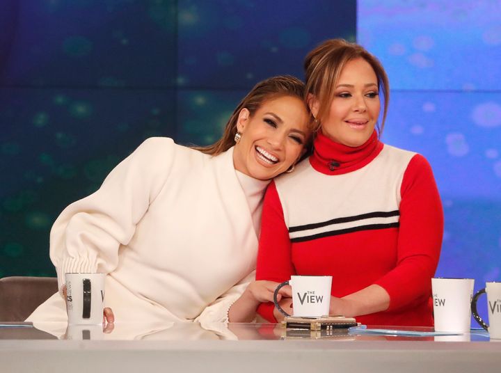 Jennifer Lopez and Leah Remini first met through Lopez's ex-husband Marc Anthony. 