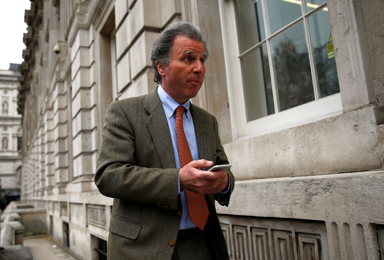 Sir Oliver Letwin arriving for a meeting at No.10 Downing Street