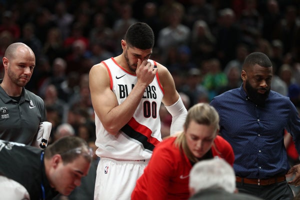 A impressionante lesão de Nurkic que comoveu a NBA