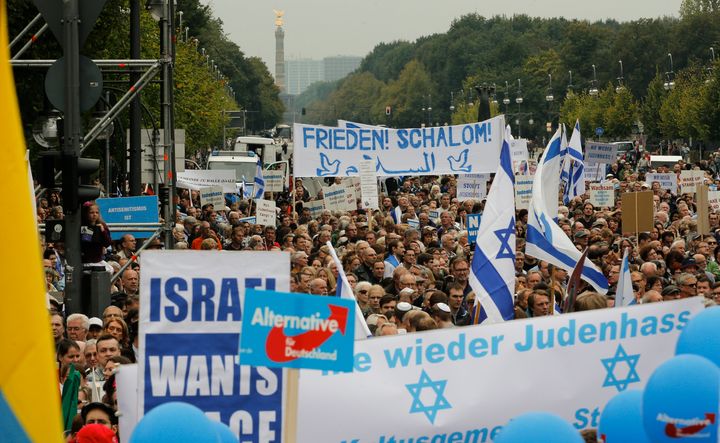 Πορεία διαμαρτυρίας κατά του αντισημιτισμού στην Γερμανία