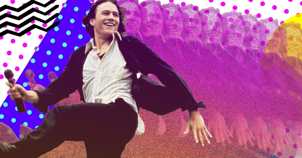 1200px x 629px - The Full Story Behind Heath Ledger's Famous Bleacher Scene In '10 Things I  Hate About You' | HuffPost Entertainment
