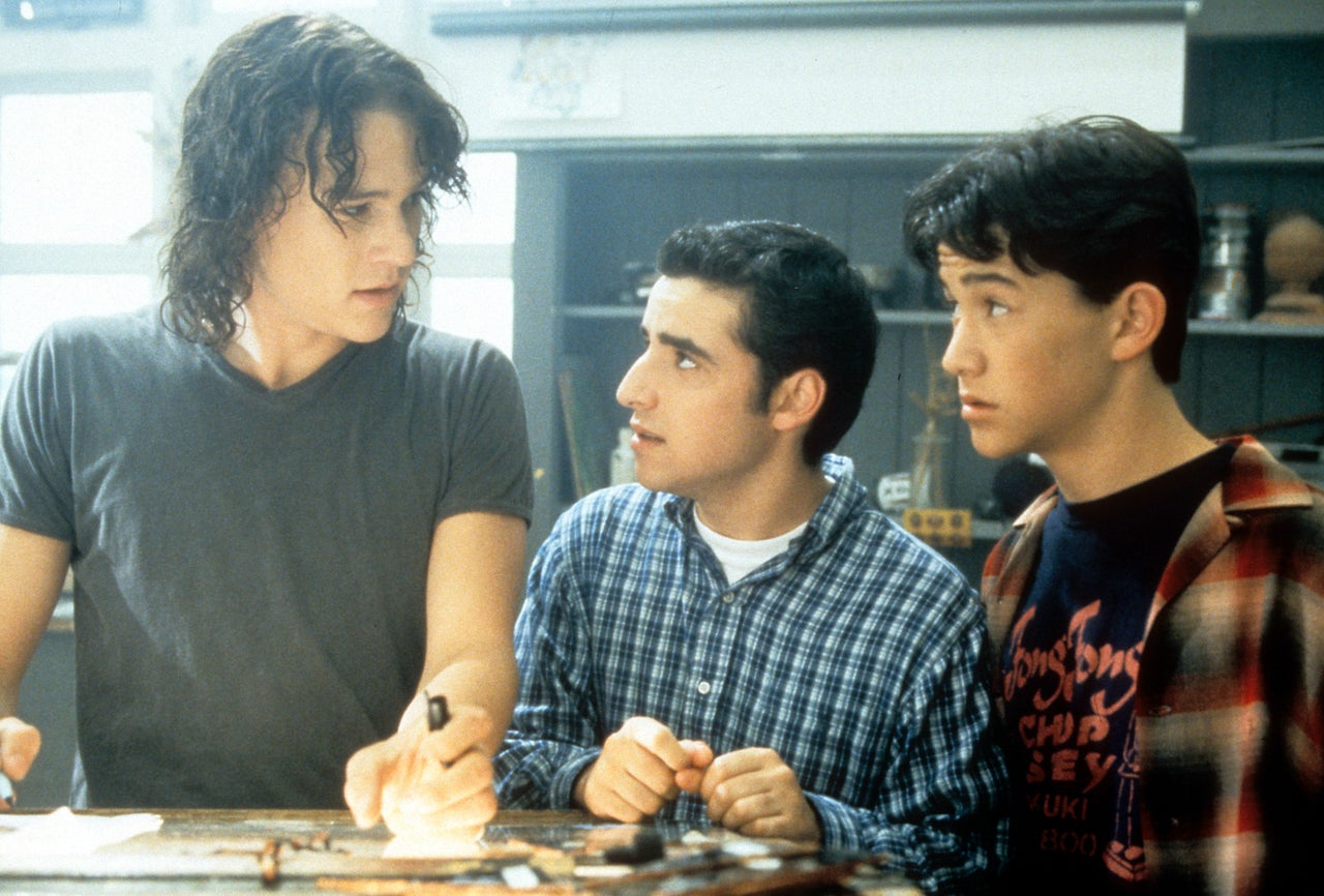 Ledger, David Krumholtz and Joseph Gordon-Levitt in "10 Things I Hate About You."