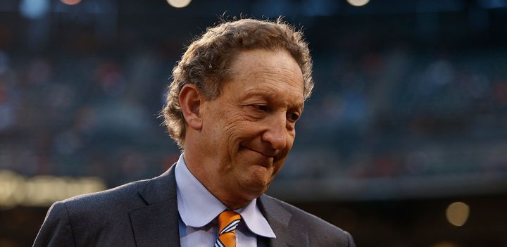 Larry Baer, the president and CEO of the San Francisco Giants, has been suspended without pay.