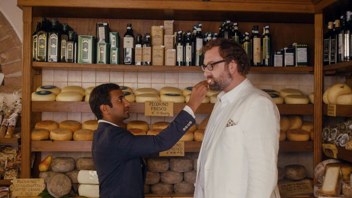 Aziz Ansari and Eric Wareheim in "Master of None" on Netflix.