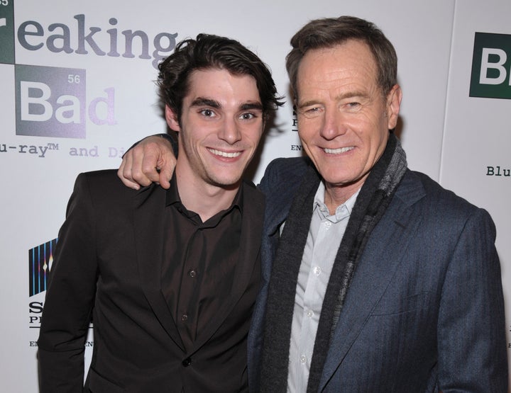 On "Breaking Bad," the main character played by Bryan Cranston (right) has a son with cerebral palsy who is played by RJ Mitte (left), an actor with that disability.